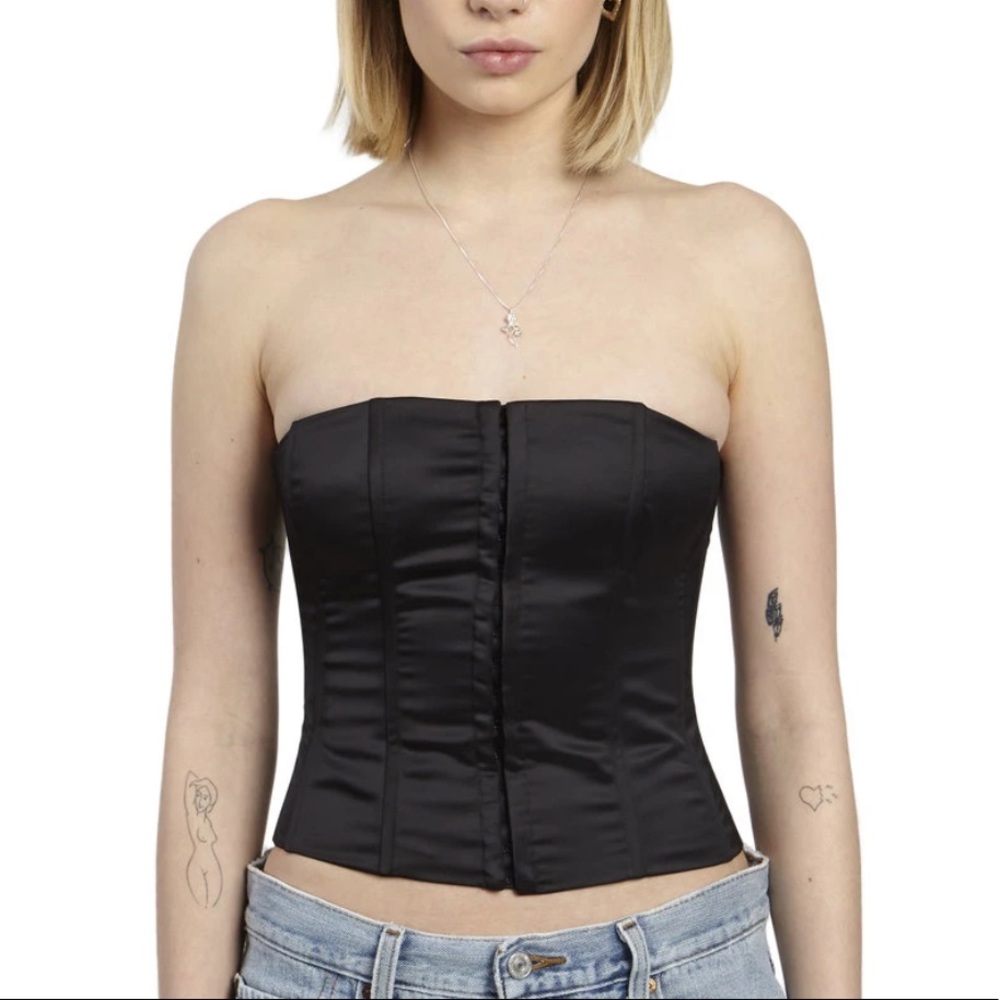 Danielle Guizio Satin Corset